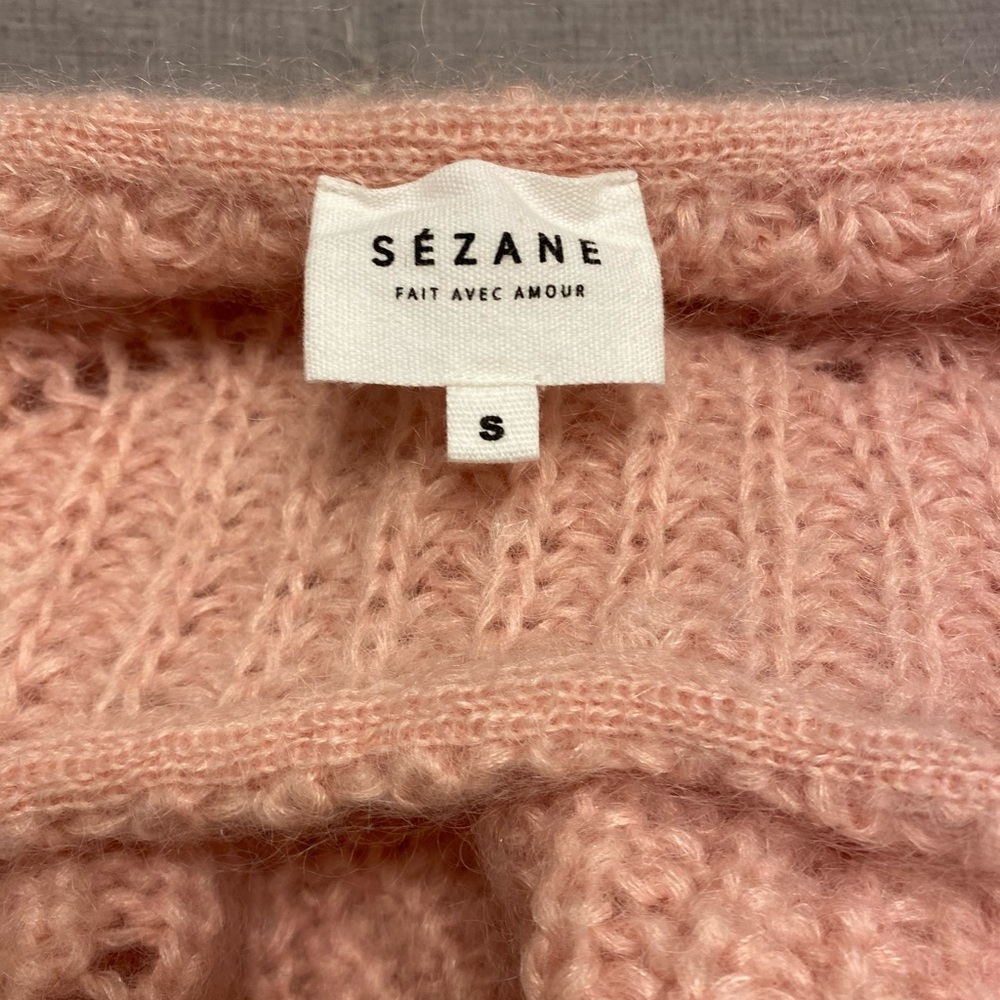 Sezane pink sweater
